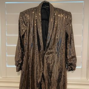 Zara Sparkly Blazer Dress